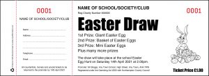 Easter Raffle Tickets for Schools and PTA